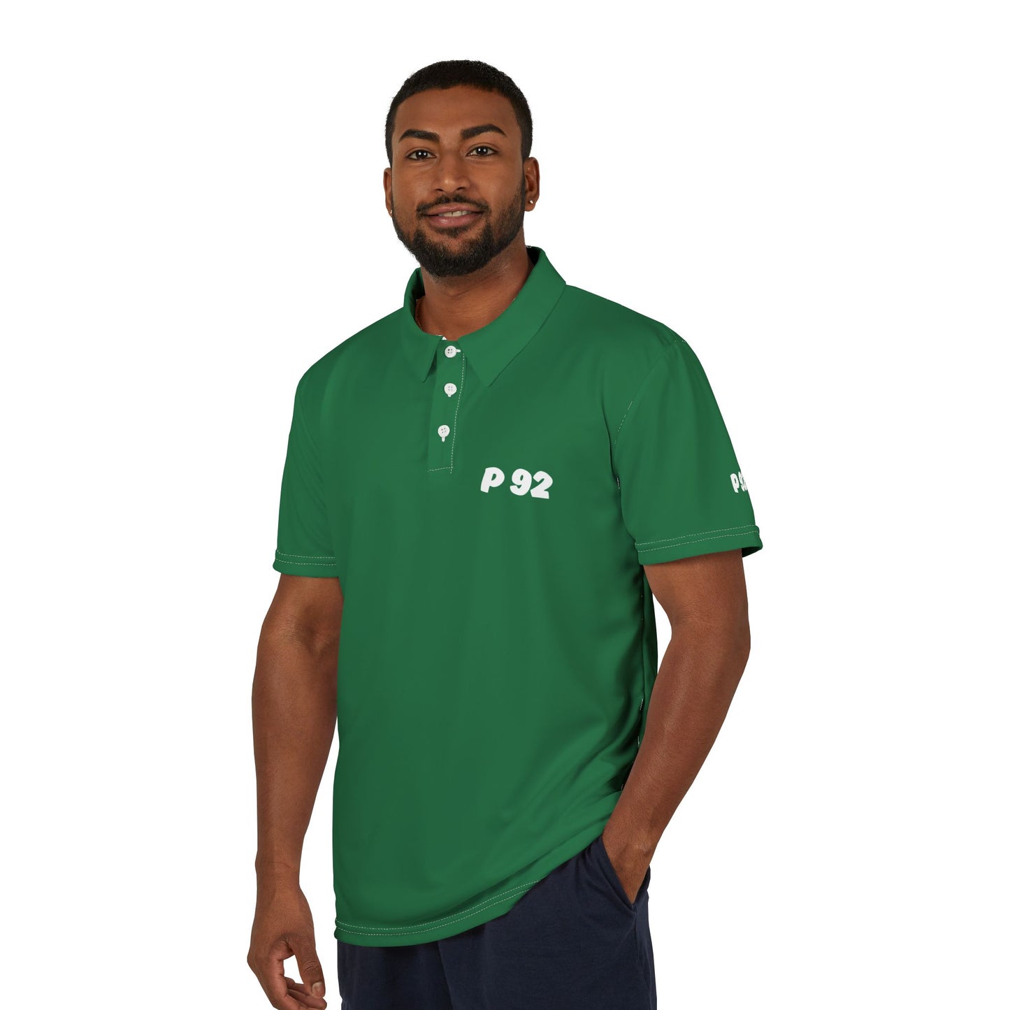 P92 Unisex Polo Shirt - Stylish & Comfortable Green Shirt for Casual Wear