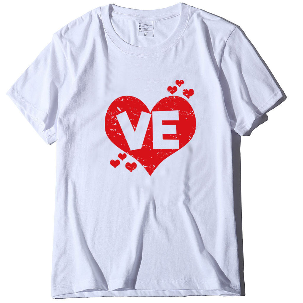 Cozy LOVE Heart Letter Tshirts