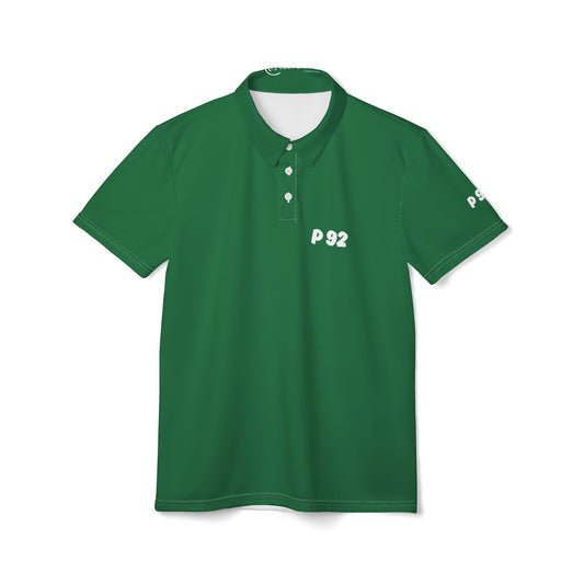 P92 Unisex Polo Shirt - Stylish & Comfortable Green Shirt for Casual Wear