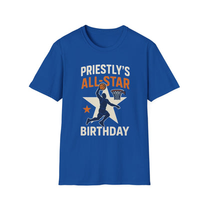 All-Star Birthday T-Shirt,  Celebration Shirt, Gift for Basketball Fans, Kids Birthday Outfit