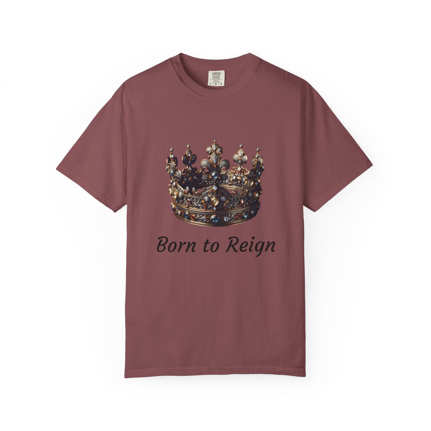 Crowned Glory T-Shirt - Born to Reign Tee, Unisex Crown Graphic Shirt for Kings & Queens, Gift for Birthdays, Occasions & Celebrations