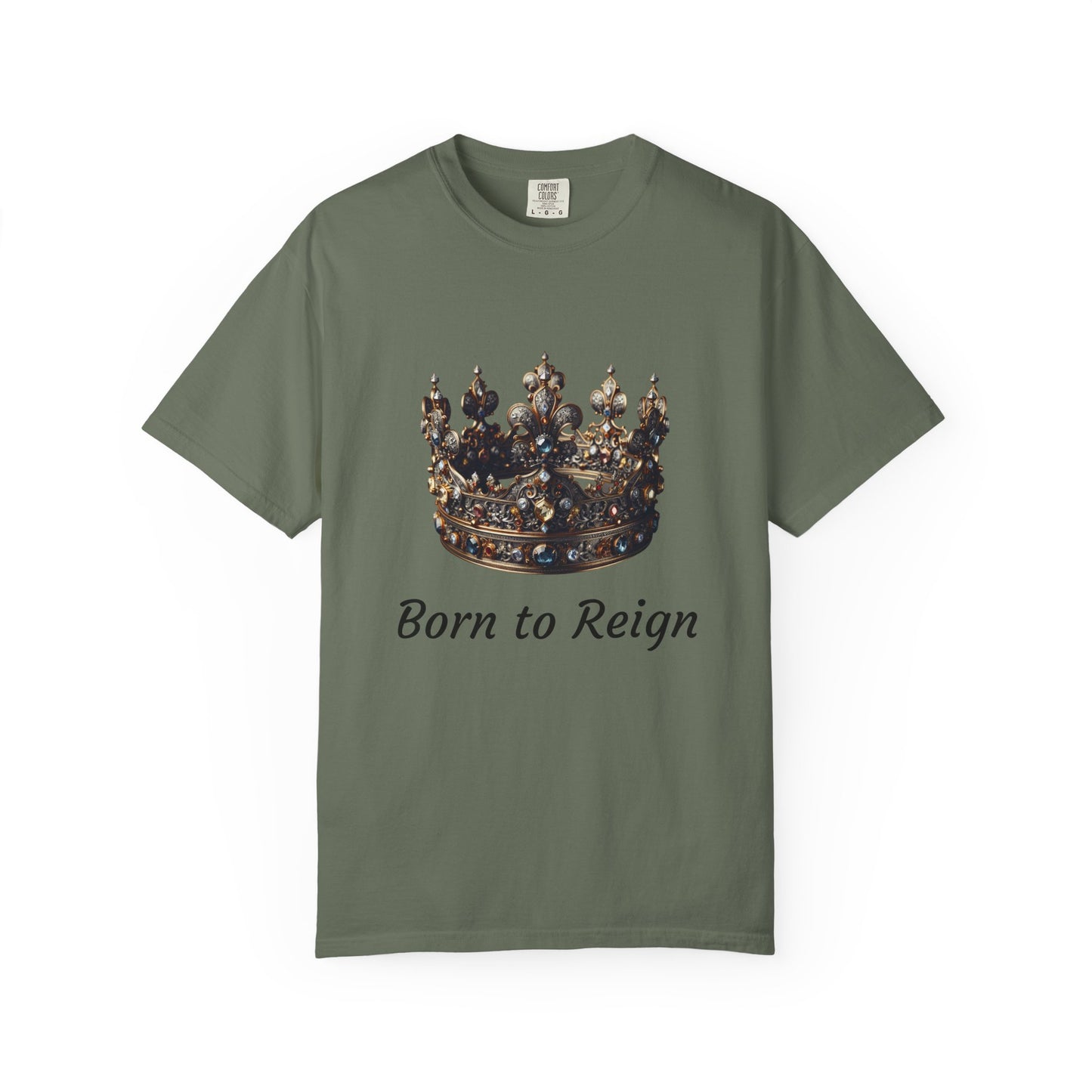 Crowned Glory T-Shirt - Born to Reign Tee, Unisex Crown Graphic Shirt for Kings & Queens, Gift for Birthdays, Occasions & Celebrations