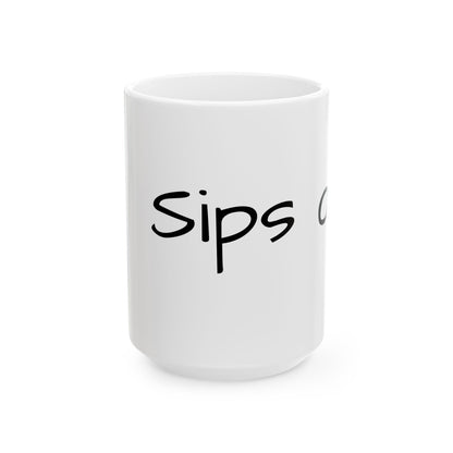 Sips of peace. Ceramic Mug, (11oz, 15oz)