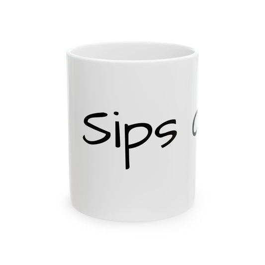 Sips of peace. Ceramic Mug, (11oz, 15oz)