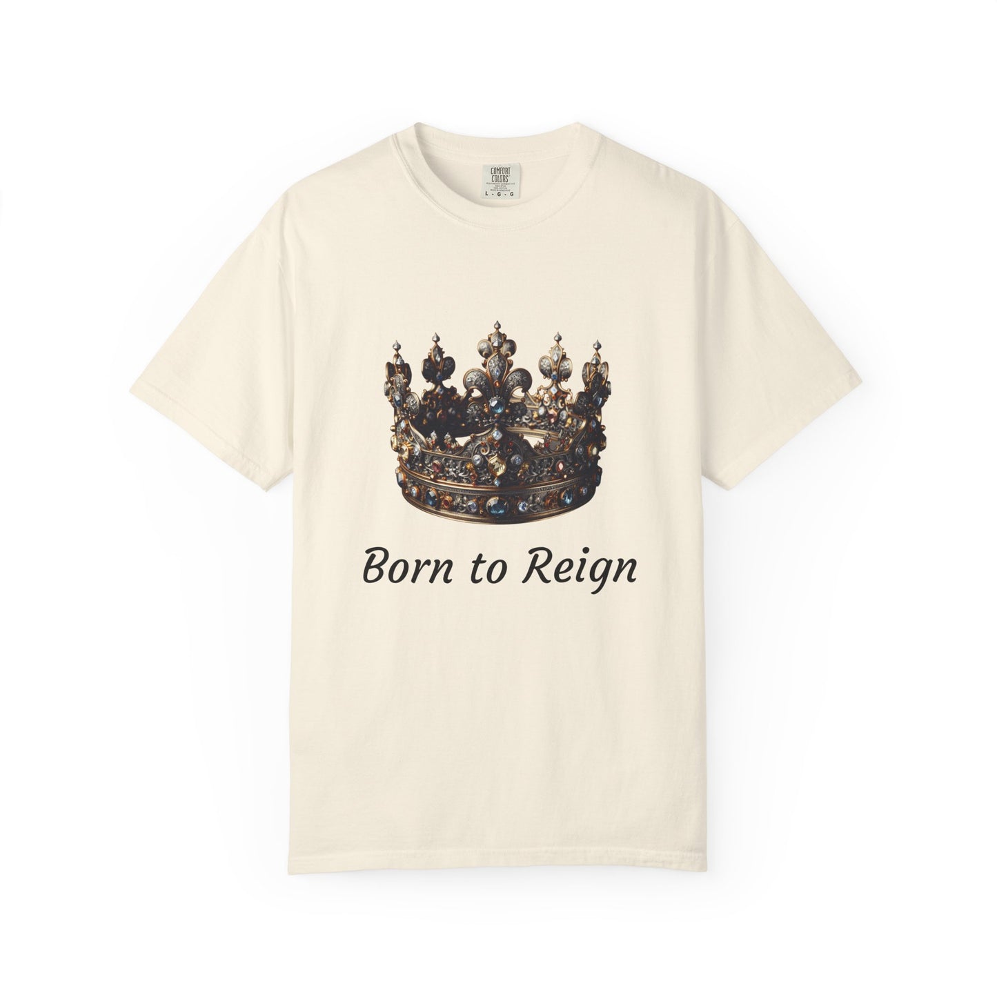 Crowned Glory T-Shirt - Born to Reign Tee, Unisex Crown Graphic Shirt for Kings & Queens, Gift for Birthdays, Occasions & Celebrations