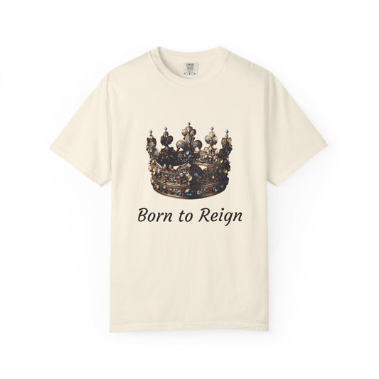 Crowned Glory T-Shirt - Born to Reign Tee, Unisex Crown Graphic Shirt for Kings & Queens, Gift for Birthdays, Occasions & Celebrations