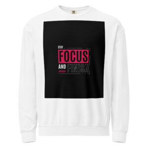 unisex garment dyed fleece crewneck sweatshirt